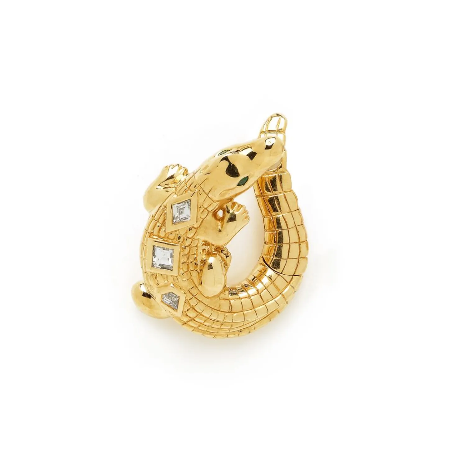 Bibi van der Velden Alligator Twist Earring Pop Art Online