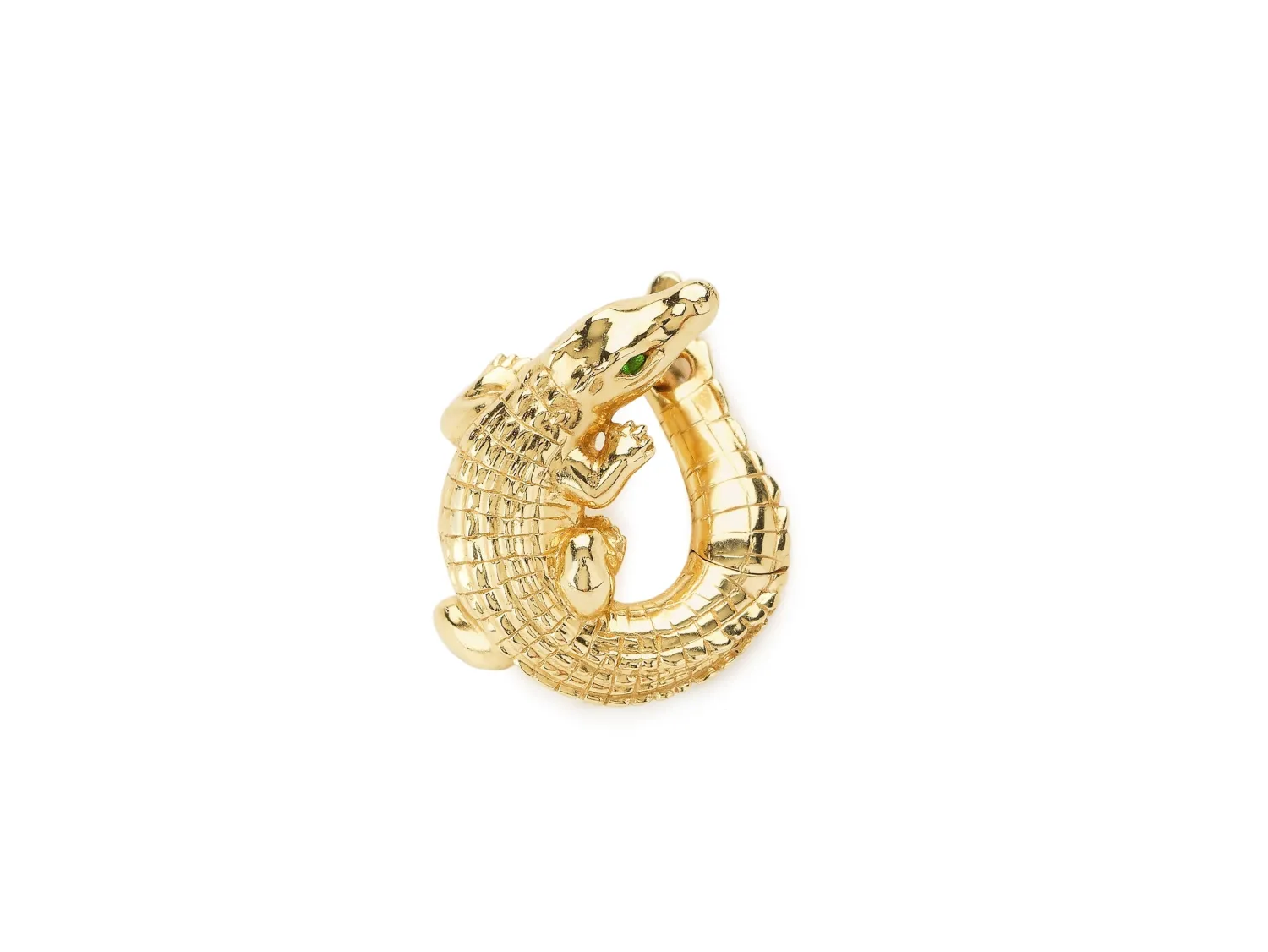Bibi van der Velden Alligator Yellow Gold Twist Earring Best
