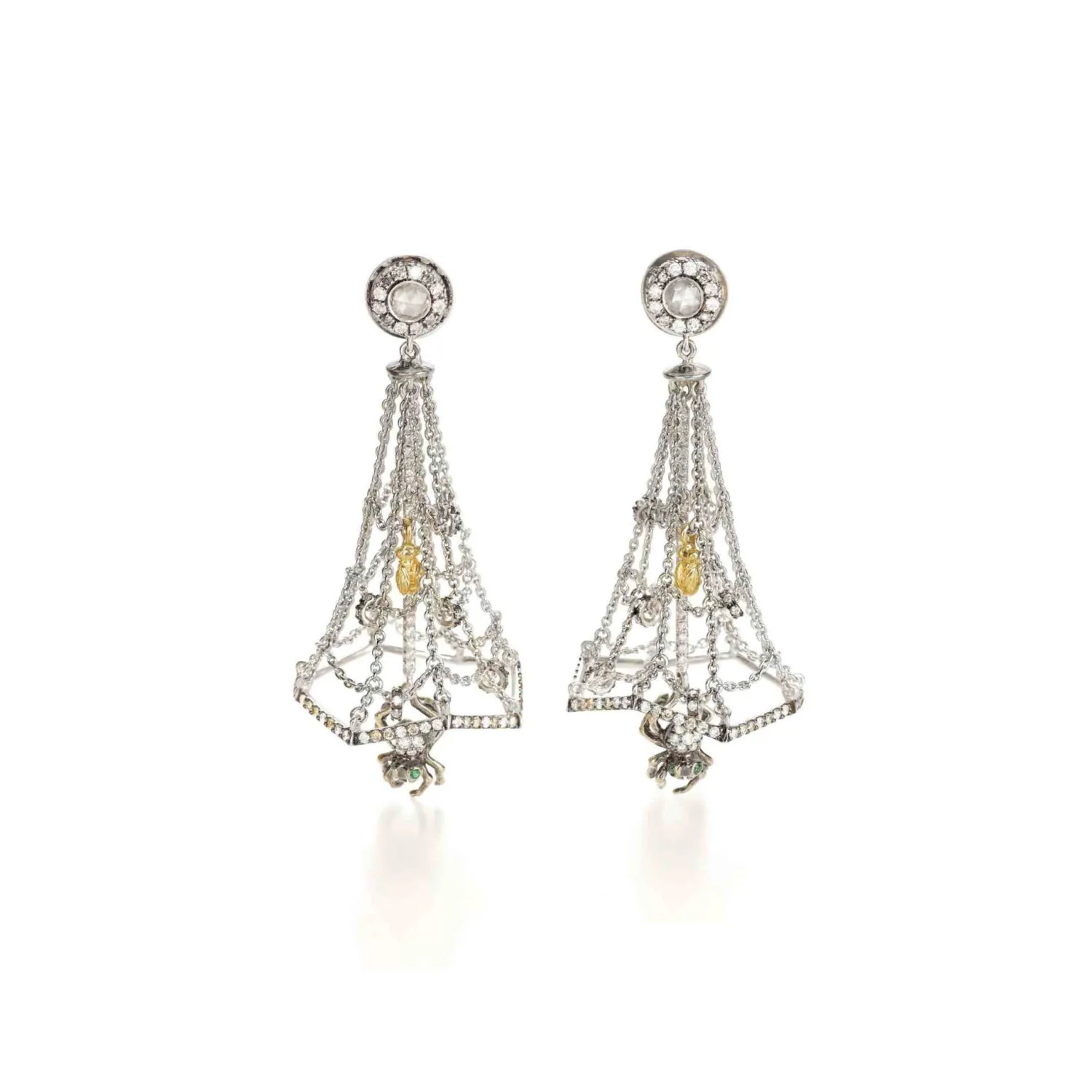 Bibi van der Velden Cobweb Earrings Clearance