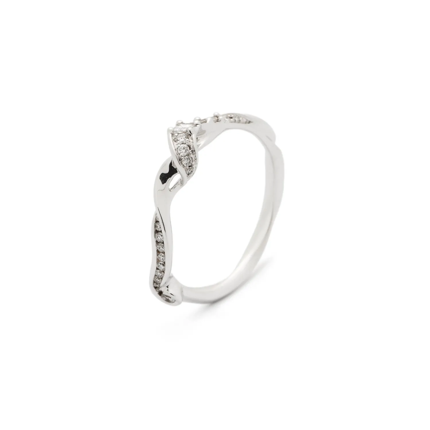 Bibi van der Velden Diamond Swirl Stackable Ring Best Sale