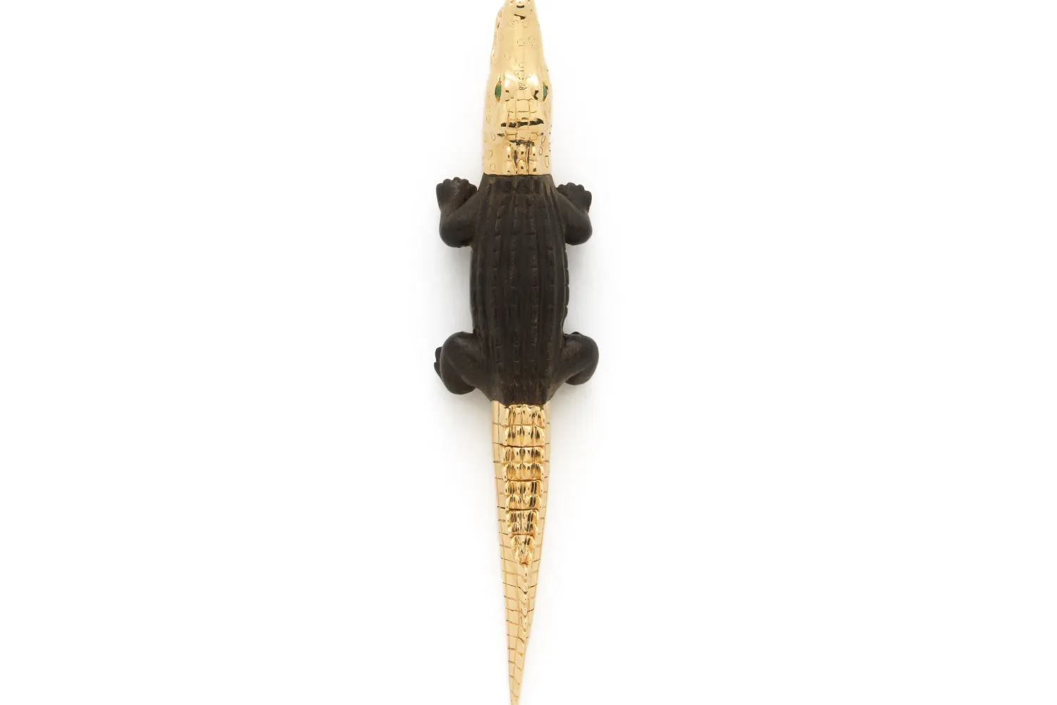 Bibi van der Velden Ebony Wood Alligator Bite Earring Best