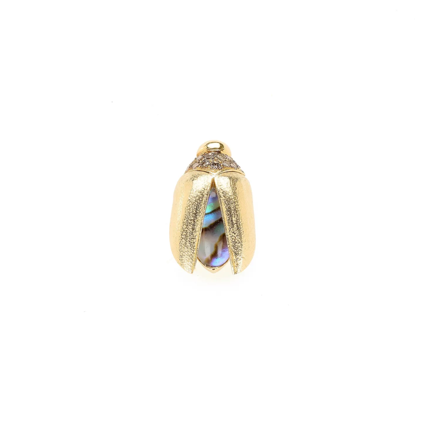 Bibi van der Velden Mini Scarab Abalone Fly Wings Stud Best Sale