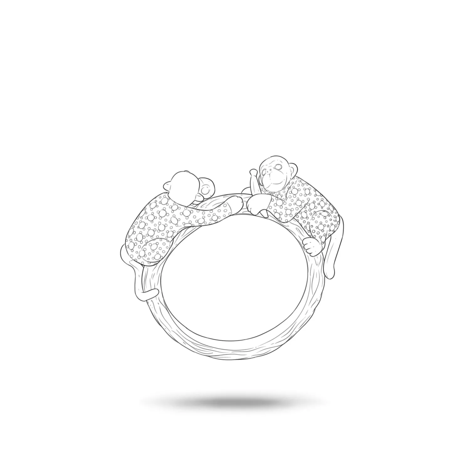 Bibi van der Velden The Family Tree Monkey Ring Sale